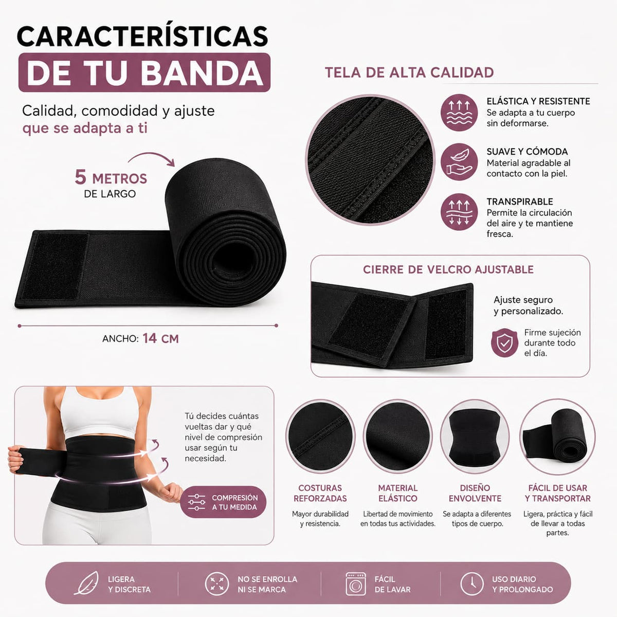 2x1 Faja Sculpt 5M | Moldea y define tu cintura