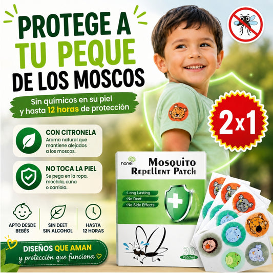 Hanel®| Pack 36 Parches Infantiles Repelente Mosquito