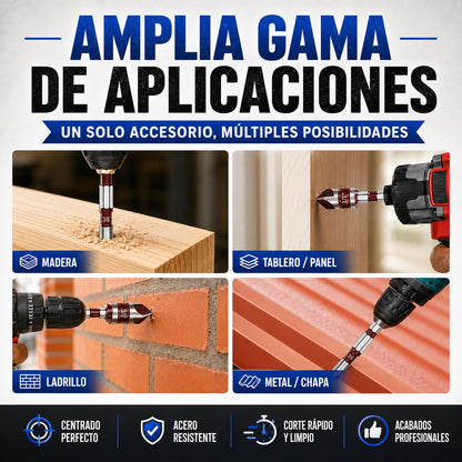🔩 ProCut |Kit de Brocas Avellanadoras 5 piezas