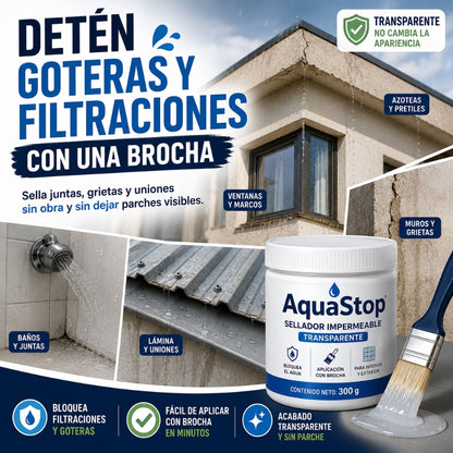 AquaStop | Sellador Liquido Impermable 300 ml