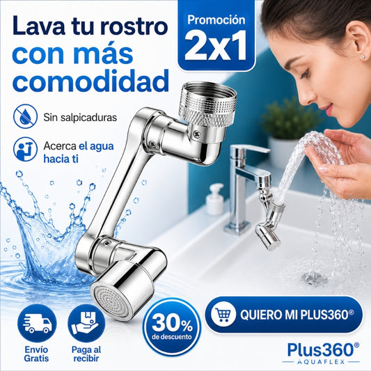 AquaFlex®| Extensor de grifo giratorio de 1080°