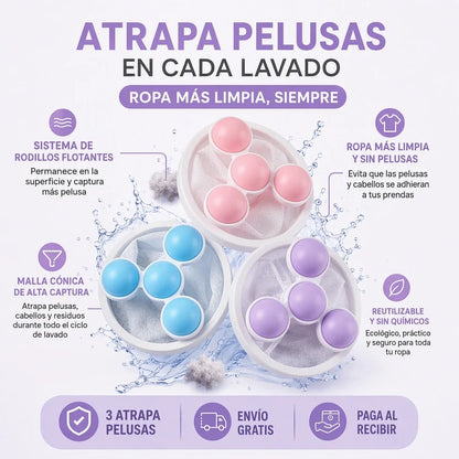 CleanBall™ | Atrapa pelos y pelusas al lavar