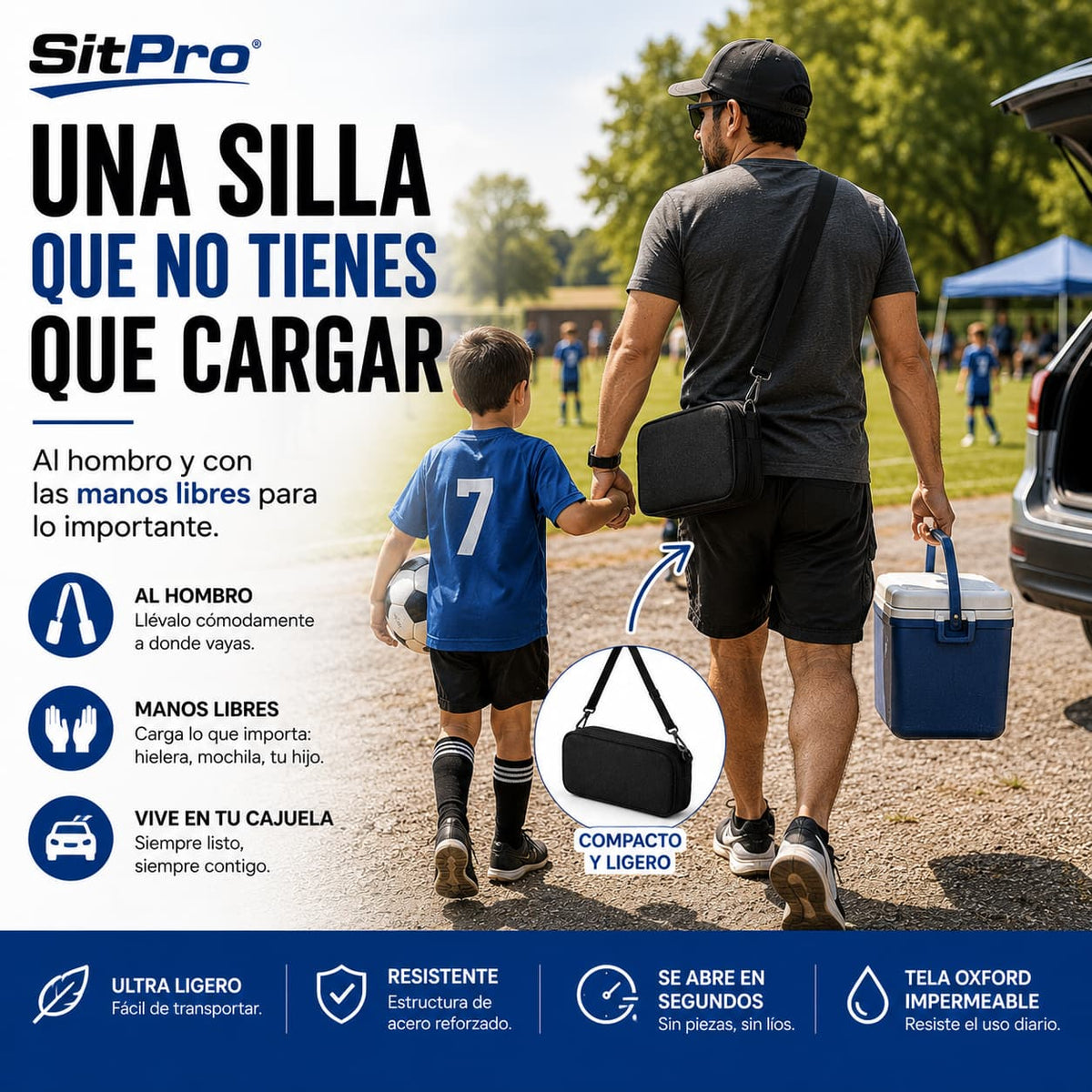 SitPro®Banquito de Bolsillo Plegable y Portátil
