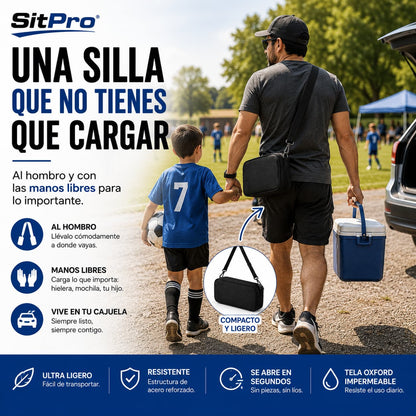 SitPro®Banquito de Bolsillo Plegable y Portátil
