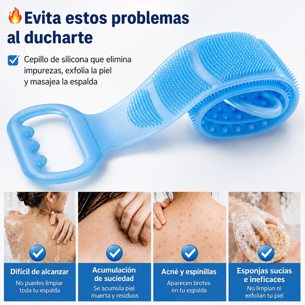 BodyScrub Pro™ | Cepillo Masajeador Corporal Exfoliante