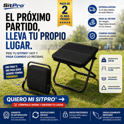SitPro®Banquito de Bolsillo Plegable y Portátil