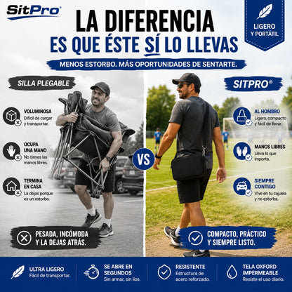 SitPro®Banquito de Bolsillo Plegable y Portátil