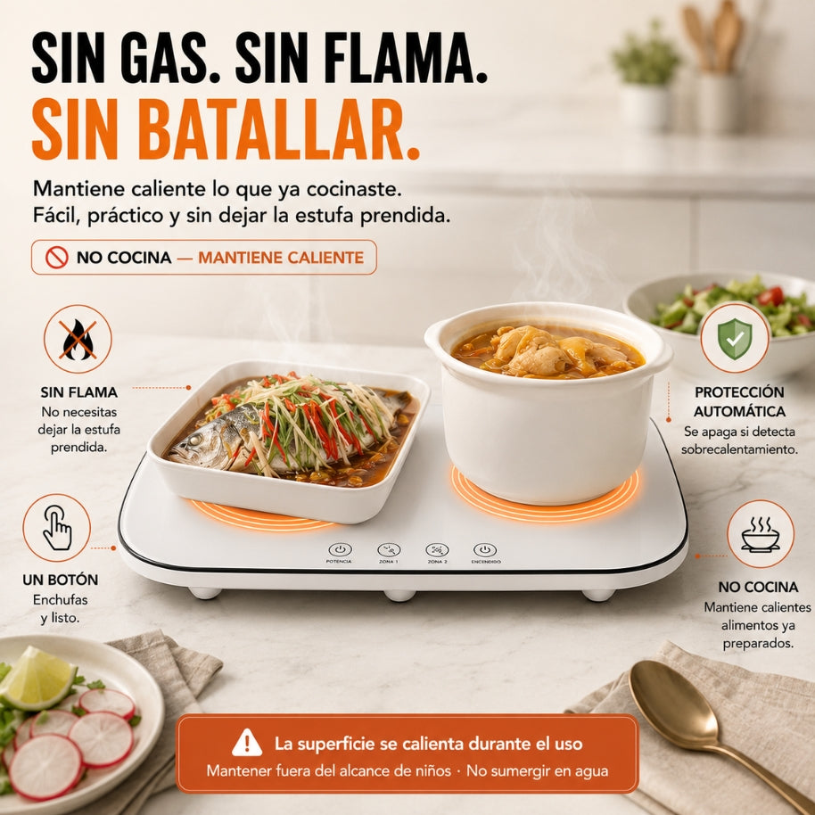 TermoPlate®|Bandeja Calefactora Inteligente