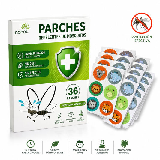 Hanel®|36 Parches Infantiles Repelente Mosquitos